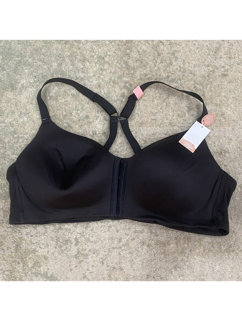 Cacique Size 48B Mastectomy Lightly Lined Full Coverage No-Wire Front Close Bra